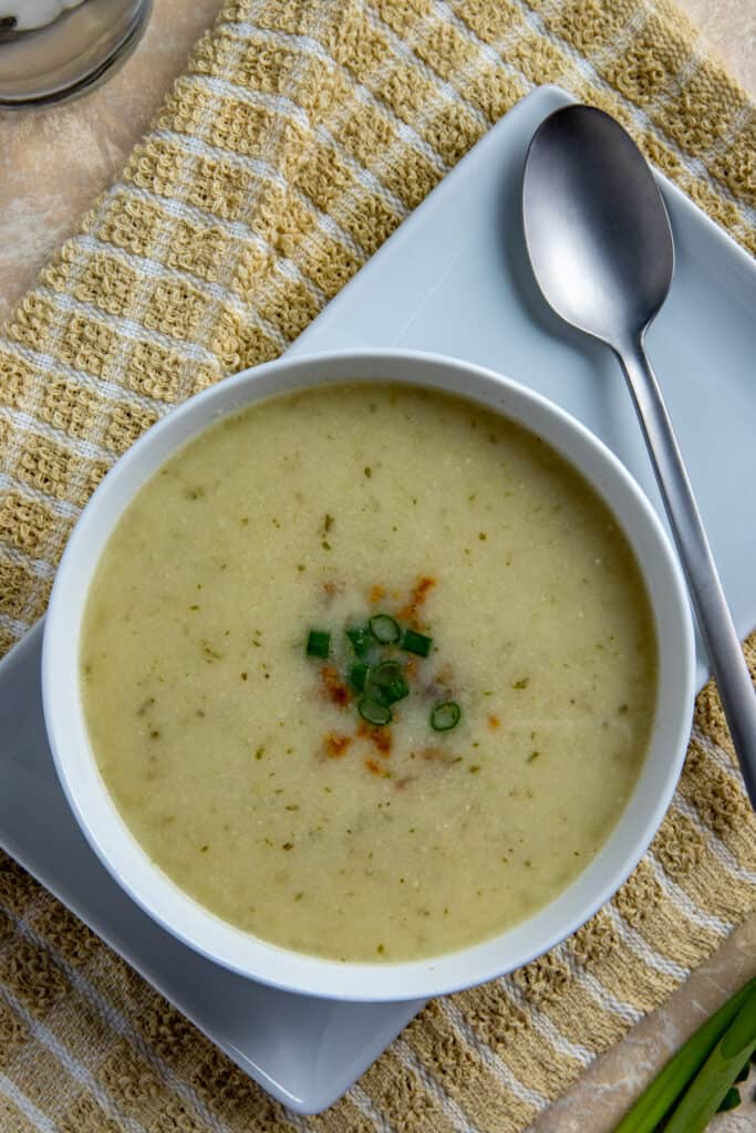 Keto Cauliflower Soup - My Kitchen Serenity