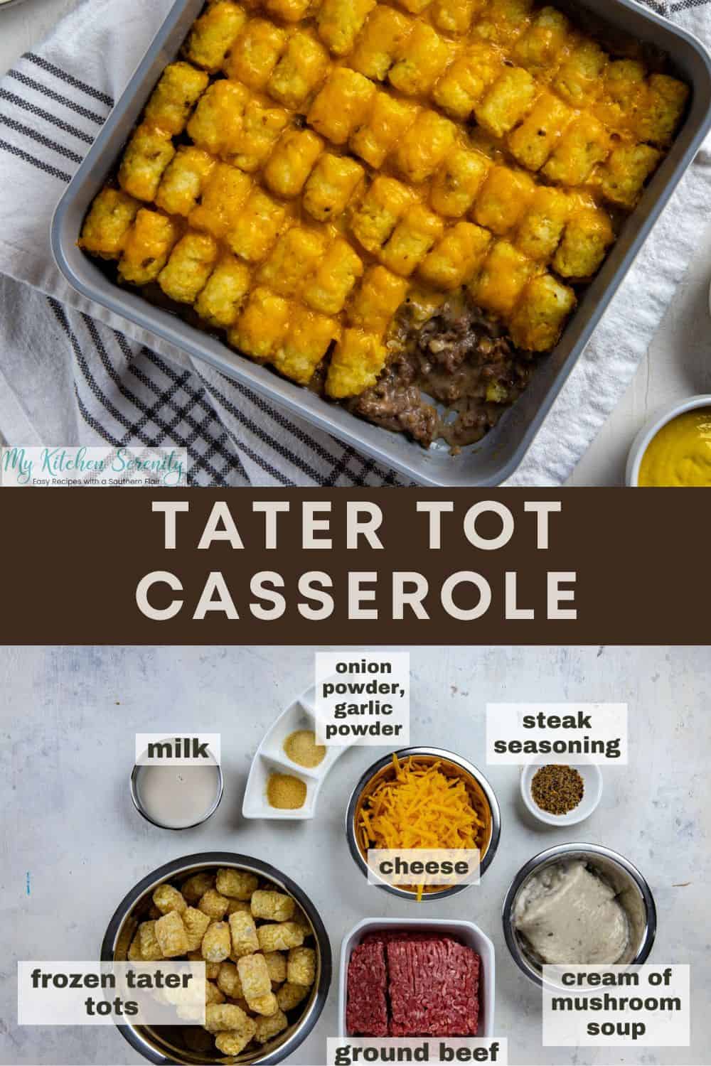 Cheeseburger Tater Tot Casserole - My Kitchen Serenity