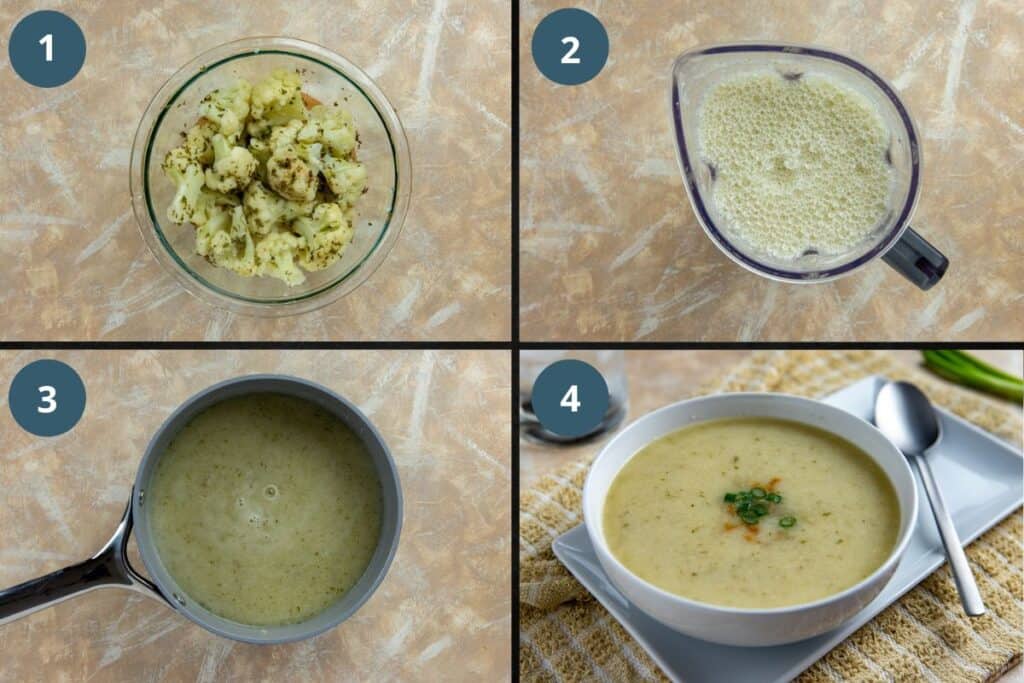 Keto Cauliflower Soup - My Kitchen Serenity