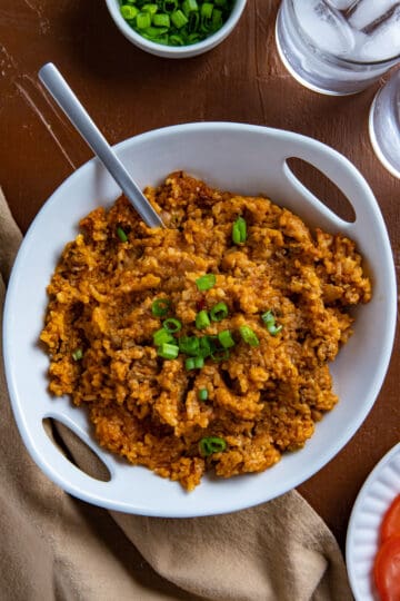 Spanish Rice with Ground Beef - My Kitchen Serenity