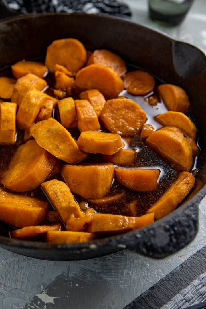 Stove Top Candied Sweet Potatoes - My Kitchen Serenity