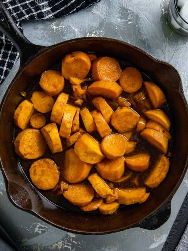 Stove Top Candied Sweet Potatoes