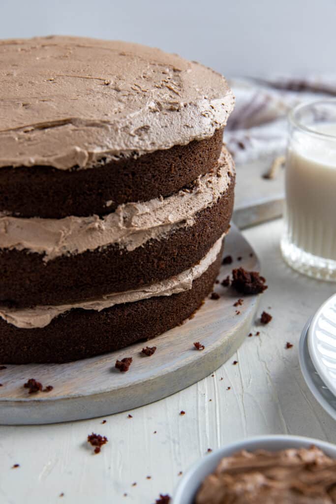 Triple Layer Chocolate Cake - My Kitchen Serenity