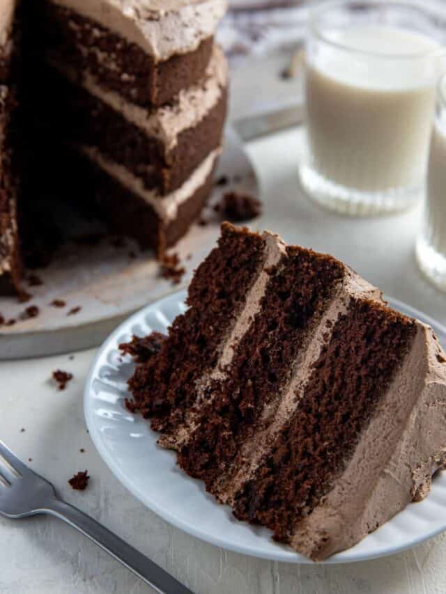 Triple Layer Chocolate Cake Recipe