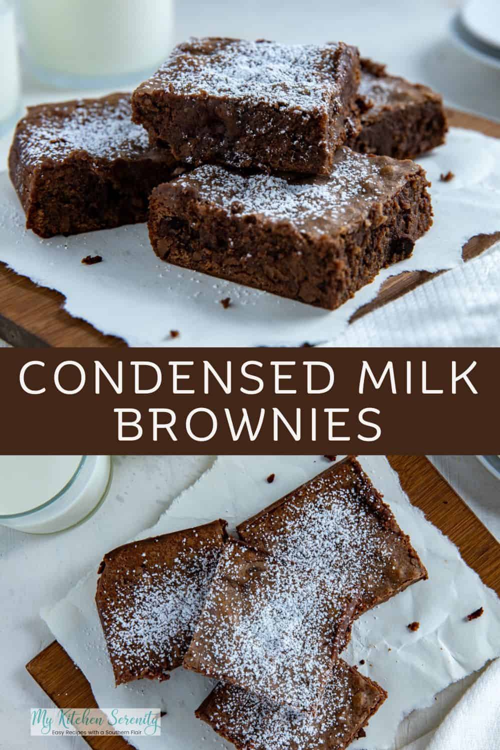 Fudgy Condensed Milk Brownies - My Kitchen Serenity