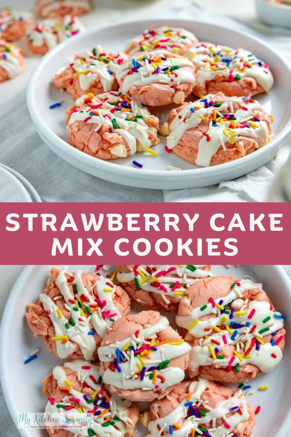 Strawberry Cake Mix Cookies - My Kitchen Serenity