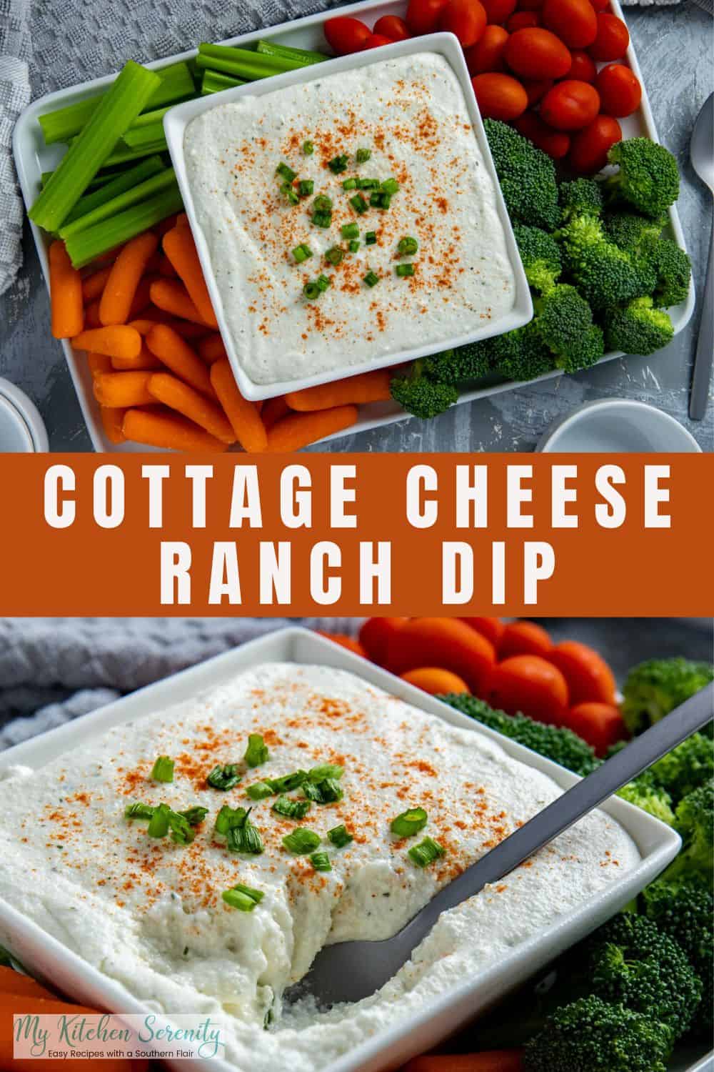 Cottage Cheese Ranch Dip - My Kitchen Serenity