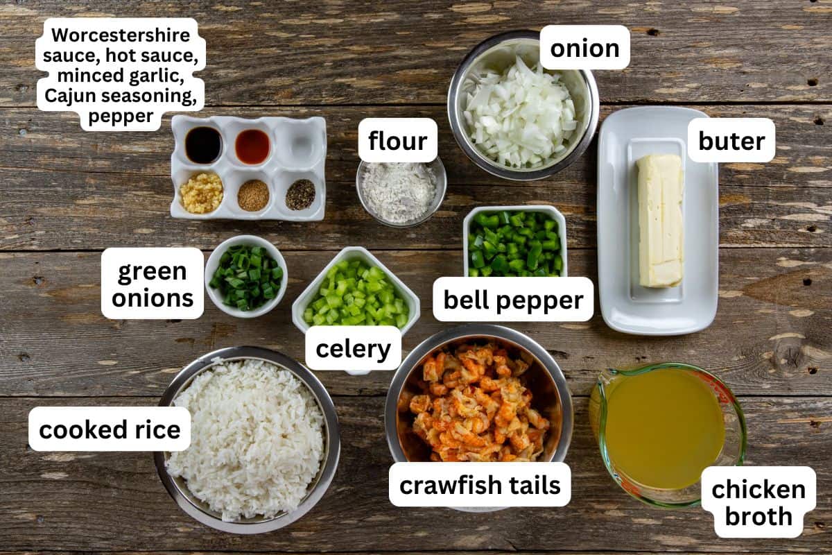 All ingredients measured out in individual containers.