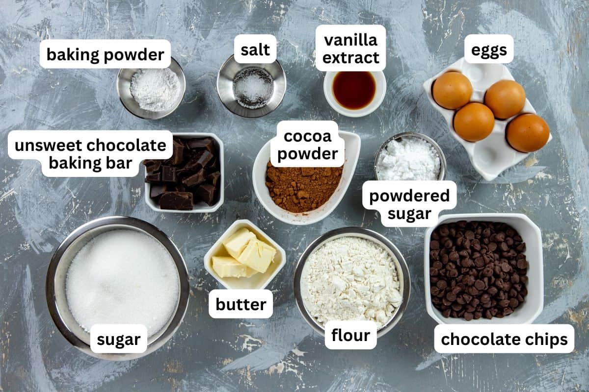 All ingredients pre-measured into containers.