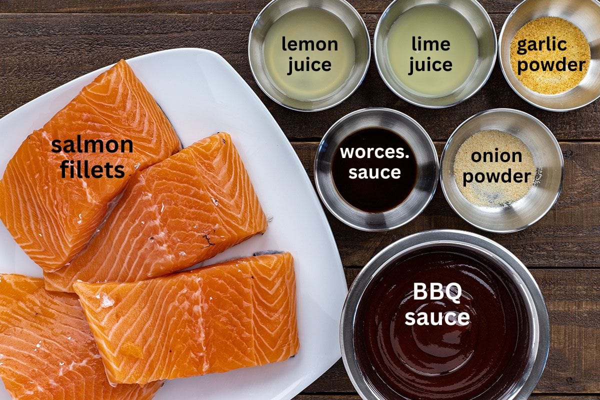 All ingredients measured out in individual containers.