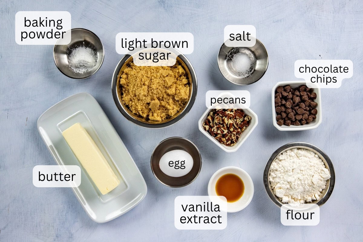 Ingredients measured out in individual containers.
